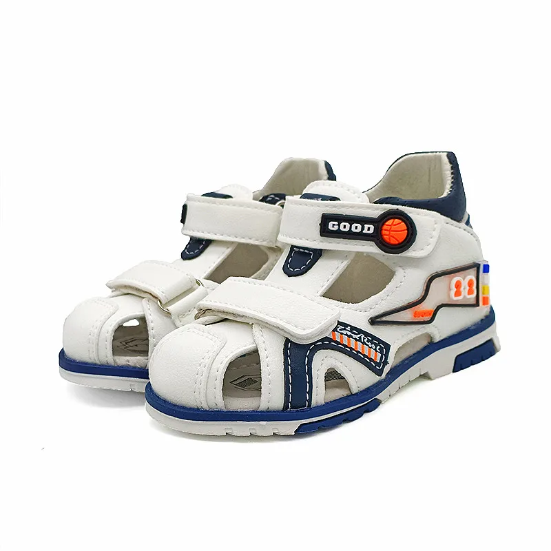 Fashion 1pair PU Leather Boy Sandals arch support Orthopedic Children Shoes+inner 13.5-20.2cm, Kids Shoes