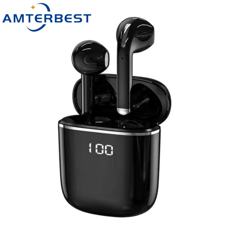 

AMTERBEST TWS Bluetooth Earphone Wireless Headphone With Mic 9D Stereo Gaming Sport Waterproof Earbuds Headsets Led Charger Box