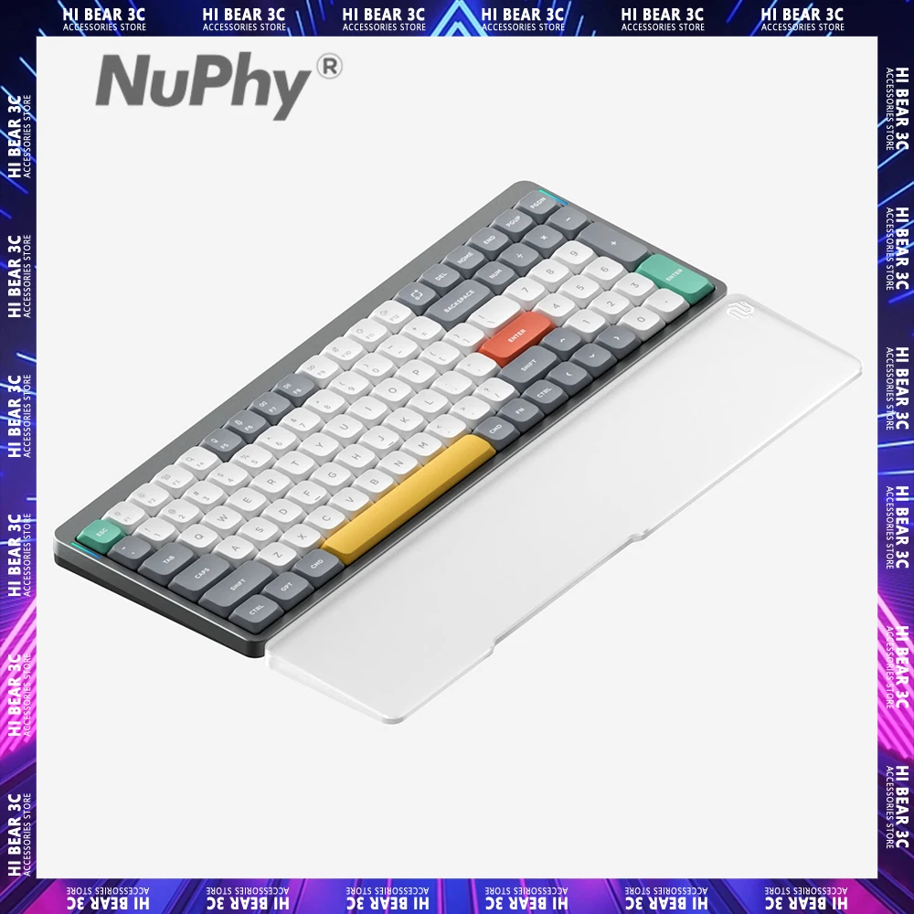 

Nuphy For Air75 Air96 Palm Rest keyboard Mouse Rest Twotone Acrylic Wrist Hand Pad Pc Keyboard Desk Gaming Keyboard Rest Gifts