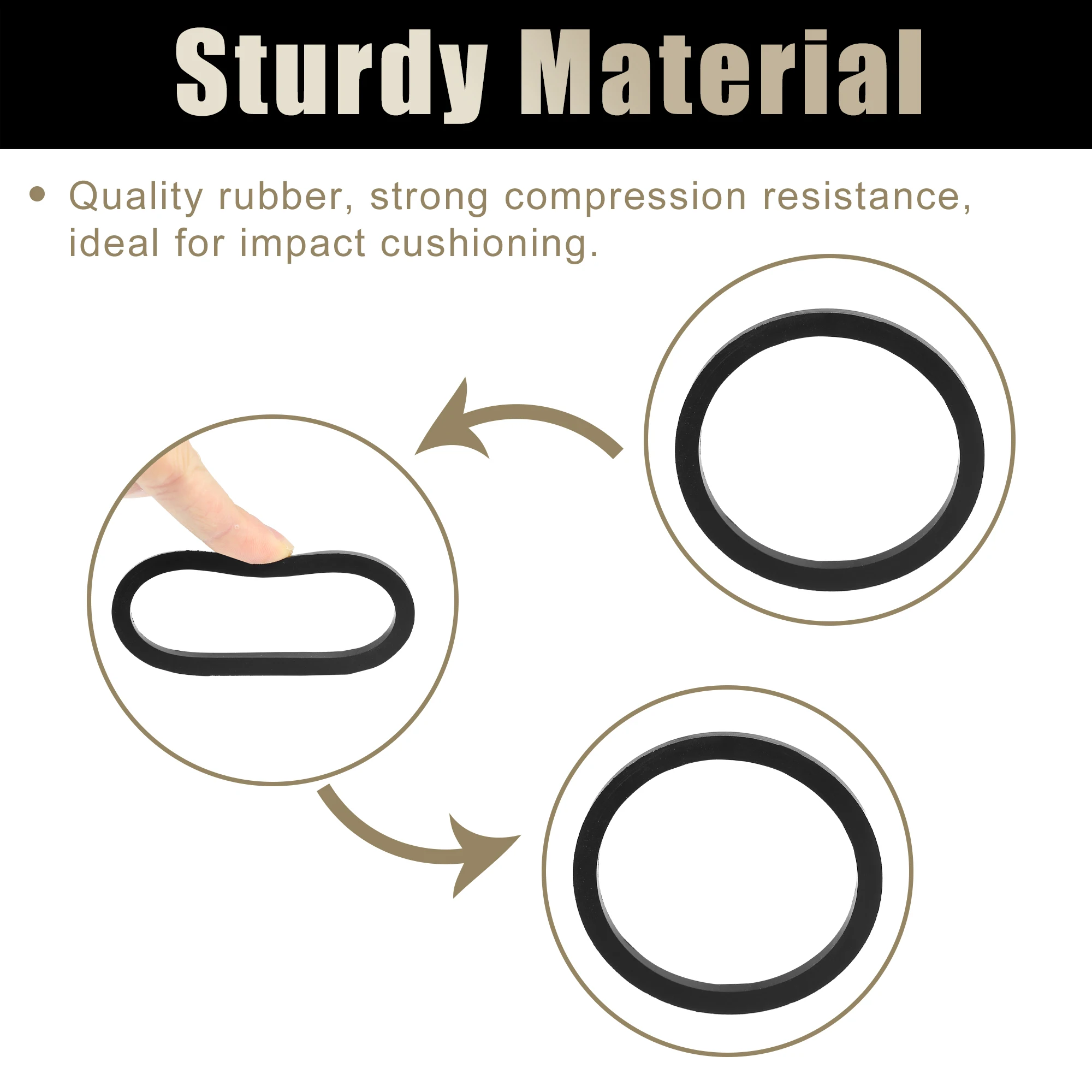 Uxcell 4 Pcs Shock Absorbers Silent Crossover Rings for Kawasaki KRX 1000 UTV 2020-2021 Car Accessories Silencer Exh