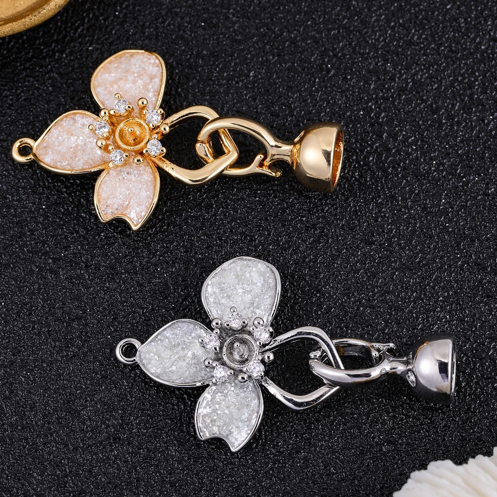 

Juya 1 2 3Pcs/Lot Luxury Fastener Locks DIY Needlework Beads Jewelry Making Findings Creative Connector Closure Clasps Supplies