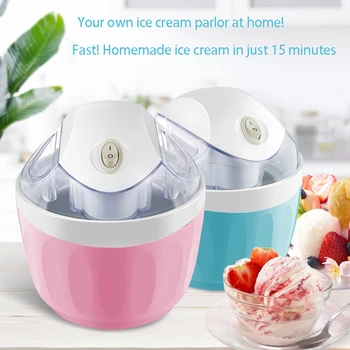 Portable Electric Ice Cream Maker DIY Ice Cream Machine Frozen Yogurt Smoothie Milkshake Machine 500ml 1