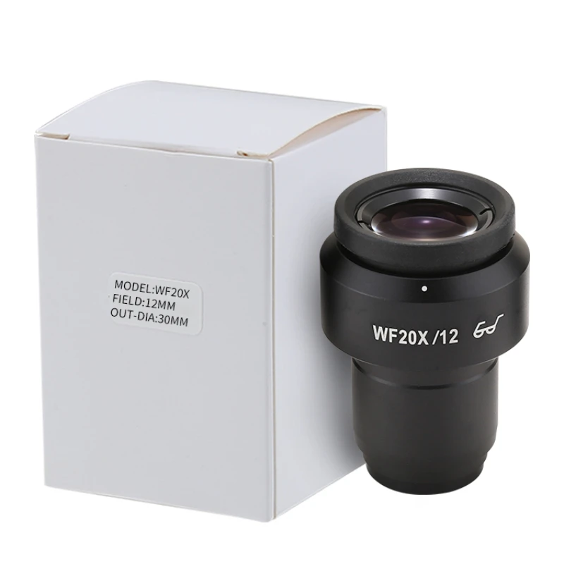 

High eye point adjustable flat field WF20X eyepiece stereo microscope 20x 30mm interface large field of view optical lens