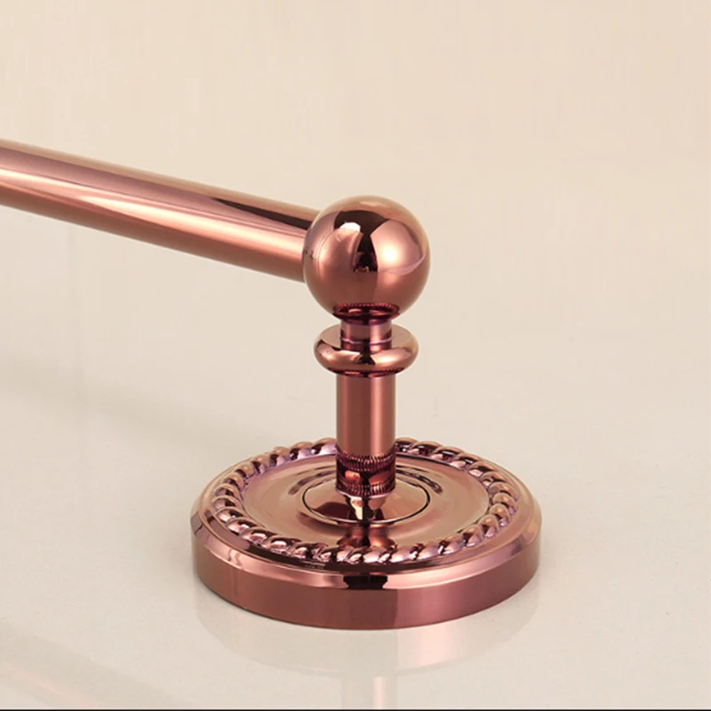 Solid Brass Bathroom Accessories Set,Robe hook,Paper Holder,Towel Bar,Towel Ring,bathroom sets, Rose Gold Luxury Bath Towel Rack bathroom accessories set