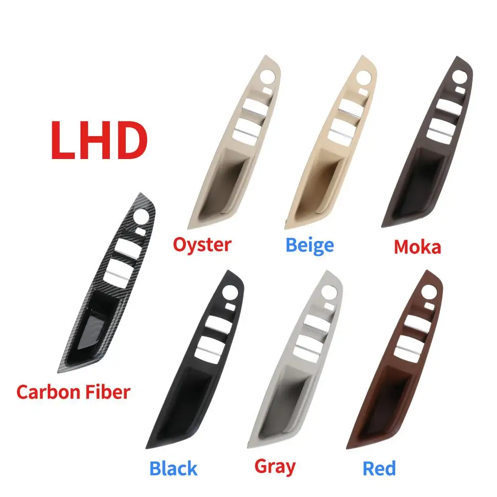 LHD RHD Interior Door Pull Handle Armrest Panel Trim Without Mirror Folding Button for BMW F10 F11 5 Series 2010-car door handle