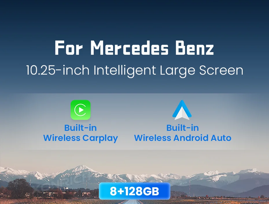 Android 14 Auto-Multimedia-Player für Mercedes E-Klasse W212 2009-2016 Kabelloses CarPlay Android Auto GPS DSP 8-Kern-Stereo 4G WLAN – Detail 5