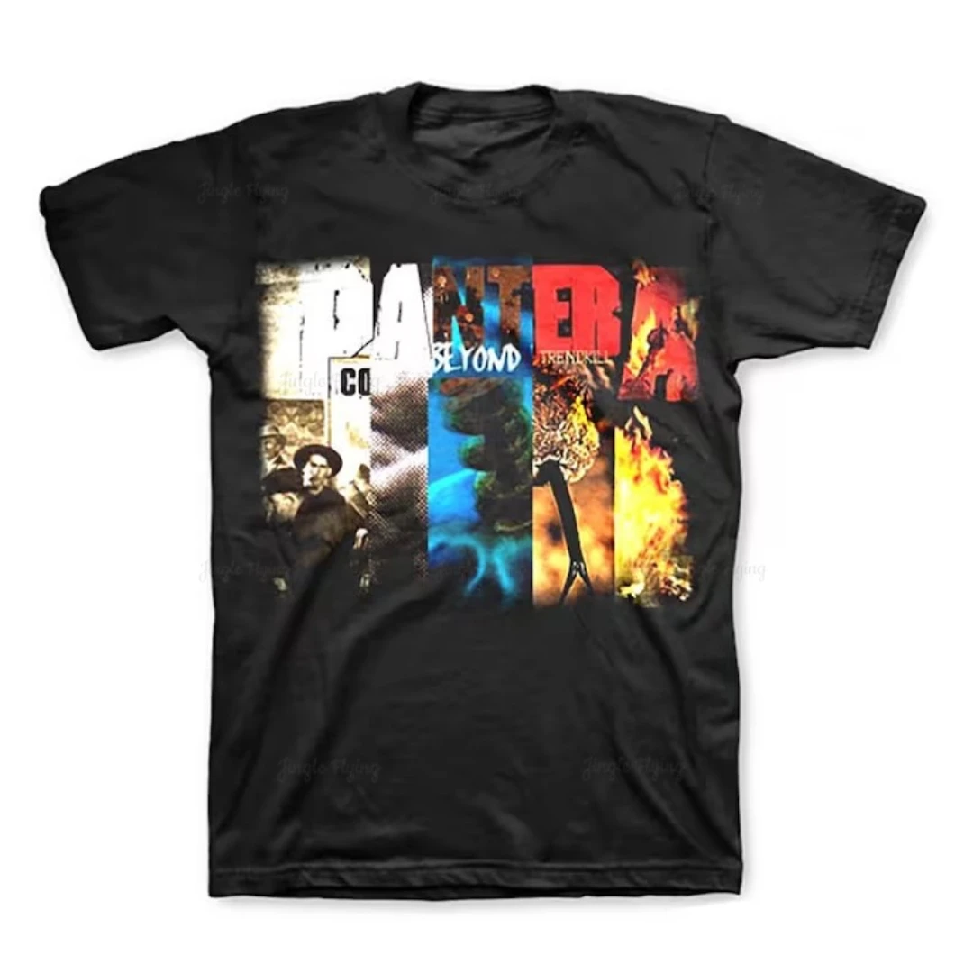 T-Shirt Pantera Collage Pre Ristretto Personalizza Manica Corta Oversize Unisex