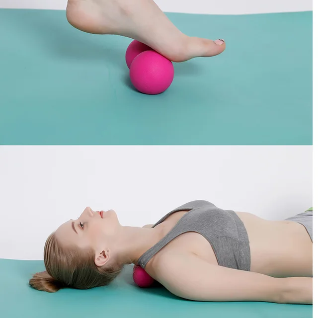 Yoga Equipment Women Yoga Foam Block Roller Peanut Ball Set Block Peanut Massage Roller Ball Therapy Relax Exercise Fitness 2