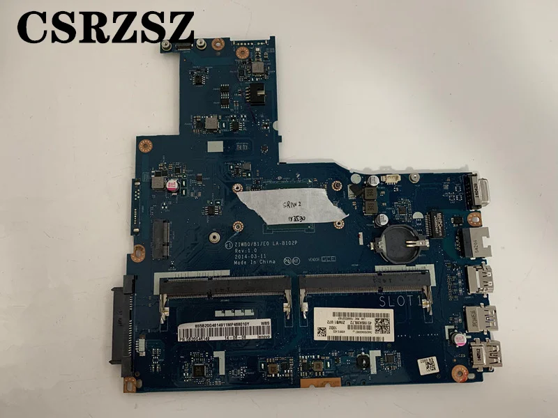 

CSRZSZ для Lenovo Ideapad B50-30 материнская плата для ноутбука LA-B102P FRU 5B20G46149 с N3530 CPU Test работает идеально