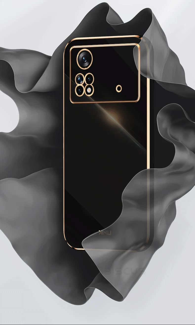 Coque pour Poco X4 Pro 5G M4 Pro 5G Pocophone X4Pro X3 Pro Poco X3 Pro Plaqué de luxe en gel de silicone souple Funda Carcasa Coque_voghion.com