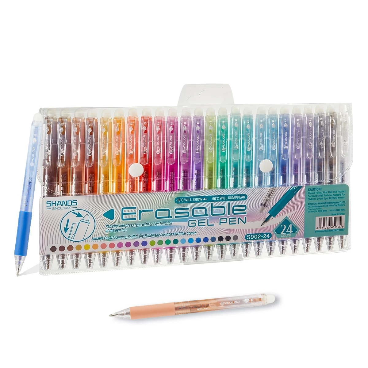 12/24/36 Farben einziehbares Gelstift-Set, 0,7 mm, feine Spitze, löschbare Markierungsstifte zum Zeichnen, Malen, Schule, ästhetisches Zubehör – Detail 8