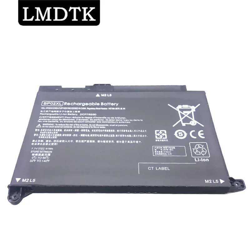 

LMDTK Новый BP02XL Аккумулятор для ноутбука Hp Pavilion 15 TPN-Q175 Q172 15-AU156TX HSTNN-LB7H