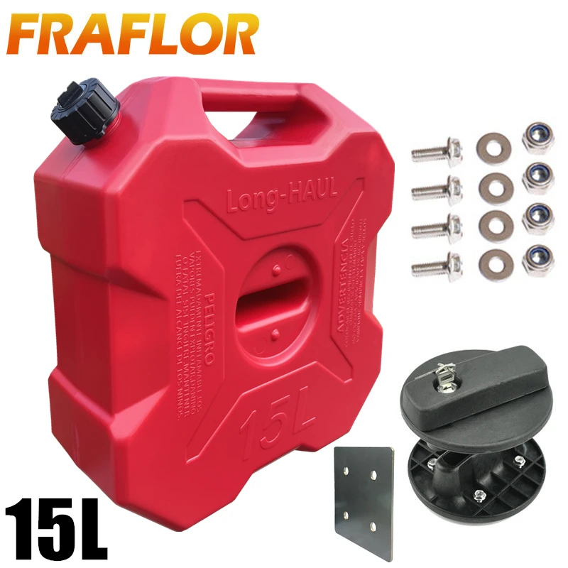 15 Liters ATV UTV Car Spare Fuel Tank 15L Gas Canister Jerry Cans Red Plastic Diesel Petrol Oil Containers Gasoline Motorcycle petrol can,motorcycle fuel container