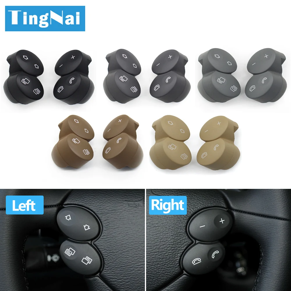 자동차 왼쪽 오른쪽 다기능 스티어링 휠 스위치 제어 버튼, 메르세데스 벤츠 E G CLS W211 W463 W209 W219 2308202310