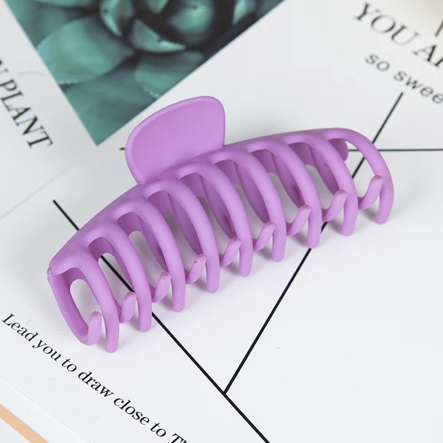 Hot Sale Solid Color Claw Clip Large Barrette Crab Hair Claws Bath Clip Ponytail Clip For Women Girls Hair Accessories Gifts X7-6-11cm