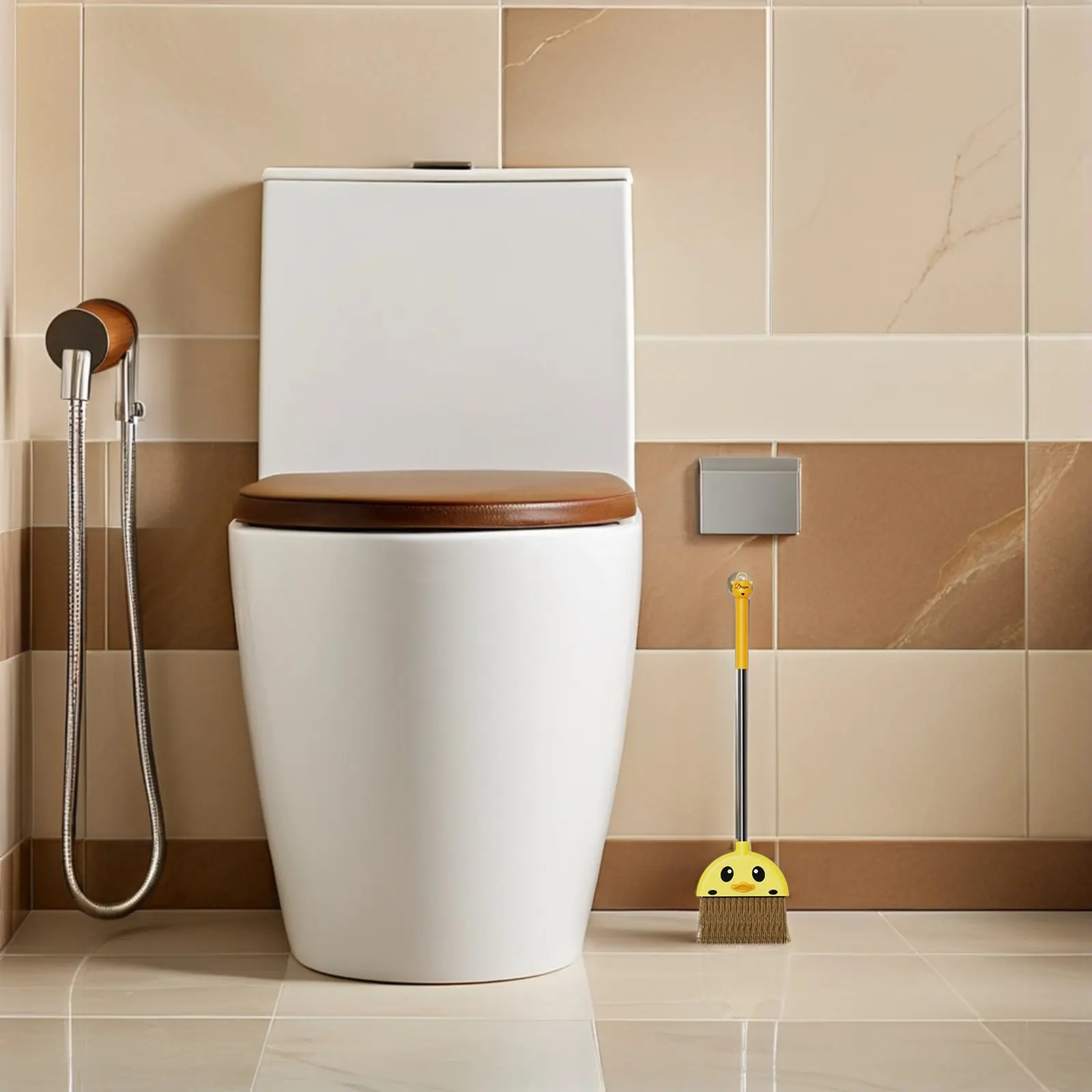 어린이용 용 빗자루 3-6세용 소형 경량 플라스틱 빗자루 부드러운 솔 안전한 PP 애완동물 소재 귀여운 디자인