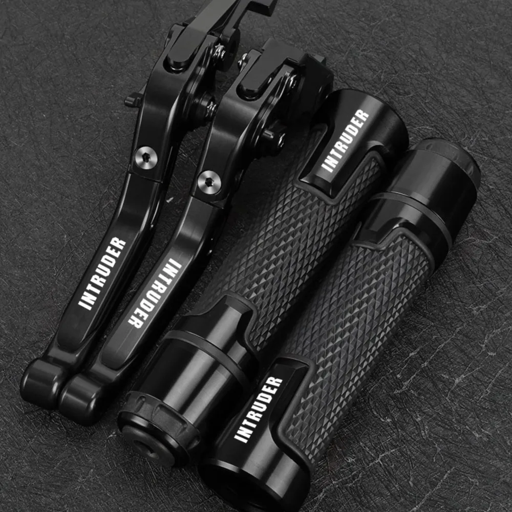 

Motorcycle Accessories FOR SUZUKI VL1500 INTRUDER 1400 1500 Folding Brake Clutch Levers Handlebar Grip Handles bar Hand Grips