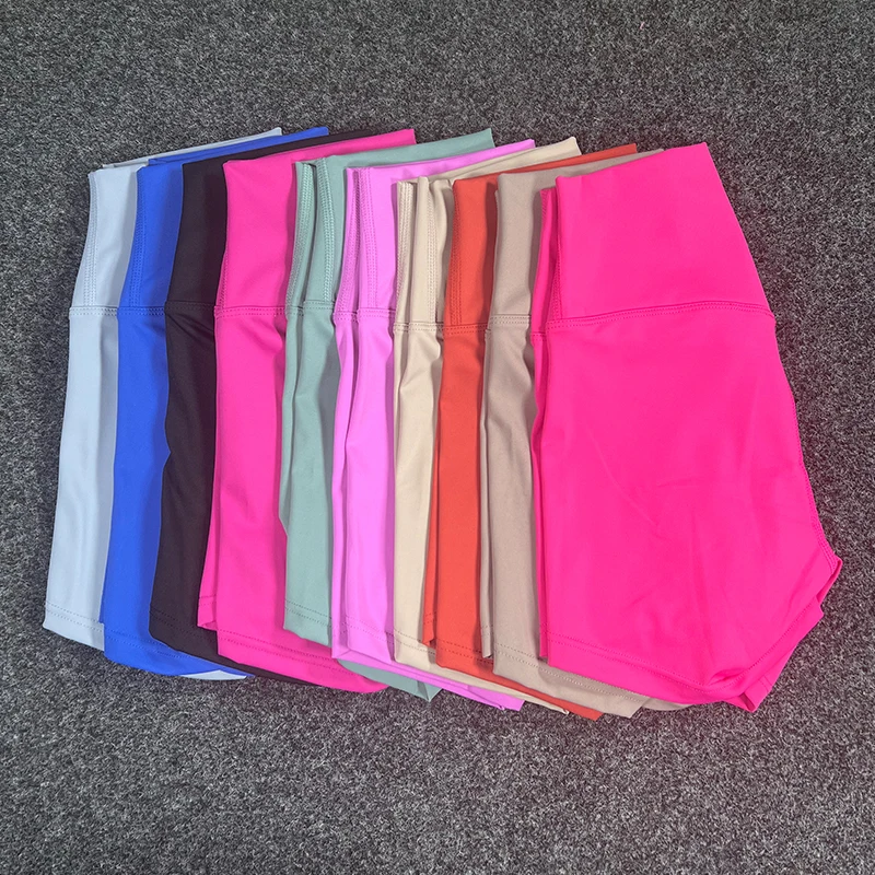 Women's Yoga Shorts High Waist Fitness Running Cycling Quick Drying Breathable Fitness Bottom 3 Point