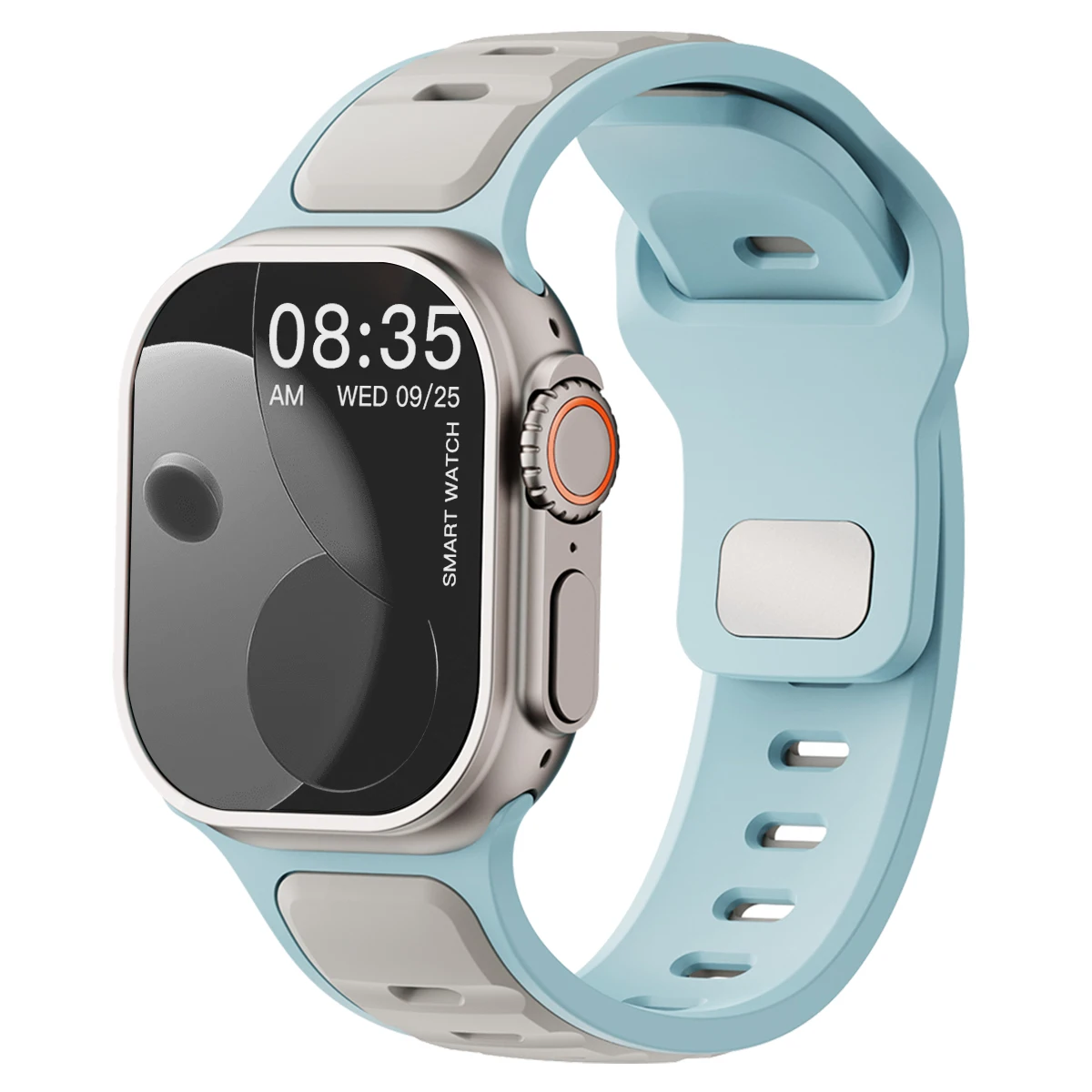 ตัวเลือกสินค้า สายซิลิโคนกันน้ำสำหรับ Apple Watch หลายรุ่น 40-49 มม.