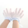 Baby Physical Anti Scratch Face Mesh Small Gloves, Summer Thin Breathable Drawstring Strap Baby Adjustable Gloves 5