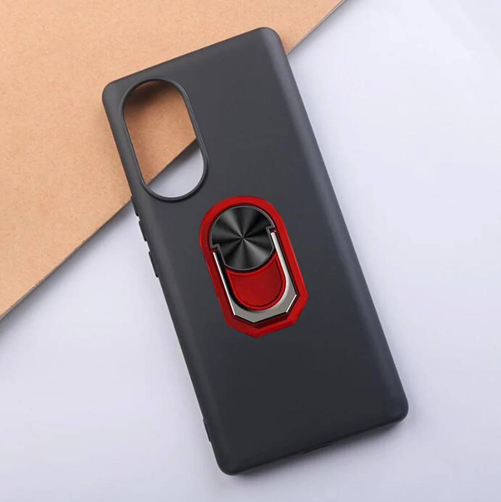 Blackview A200 Pro Ring Holder Silicone Phone Case - TPU Soft Cover