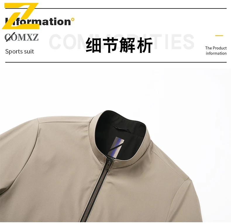 EiAO Windbreaker Men's Formal Stand Collar  Business Casual Waterproof Windproof Official Coat for Middle-Aged Executives 2025