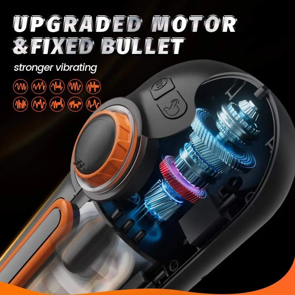 6 IN 1 Masturbation for Men Automatic Telescopic Sucking Blowjob Man Vibrator Masturbator Cup Pussy Real Vagina Sex Toys