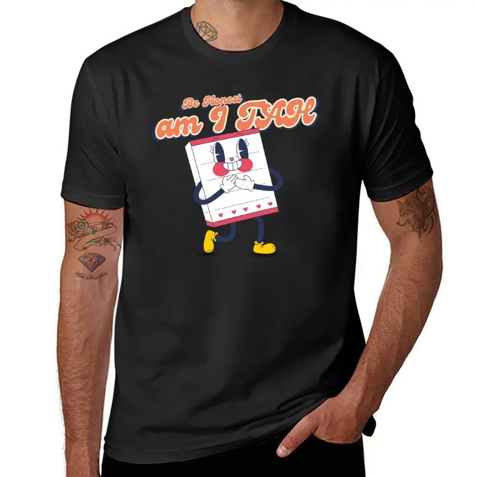 

Be Honest, am I TAH T-Shirt oversizeds plain aesthetic clothes men workout shirt