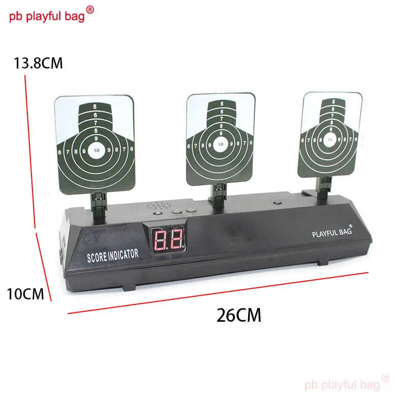 PB Playful Bag Outdoor sports gel ball soft bullet Electronic scoring moving target Automatic reset toy accessories QG385