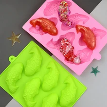 

6 Cavity Fish Carp Silicone Cake Molds 3D Soap Making Mould Chocolate Ice Cream Dessert Molds Kitchen Cake Decorating Tools
