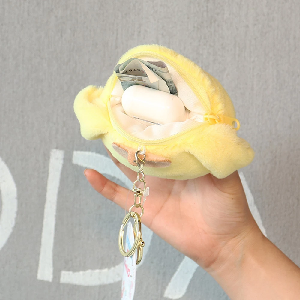 Plush Toys Plush Coin Purse Plush Keychain Sanrio Cartoon Melody Plush Purse Keychain Hello Kitty Coin Purse Cinnamoroll Plush Pendant Soft Stuffed Toy for Girl
