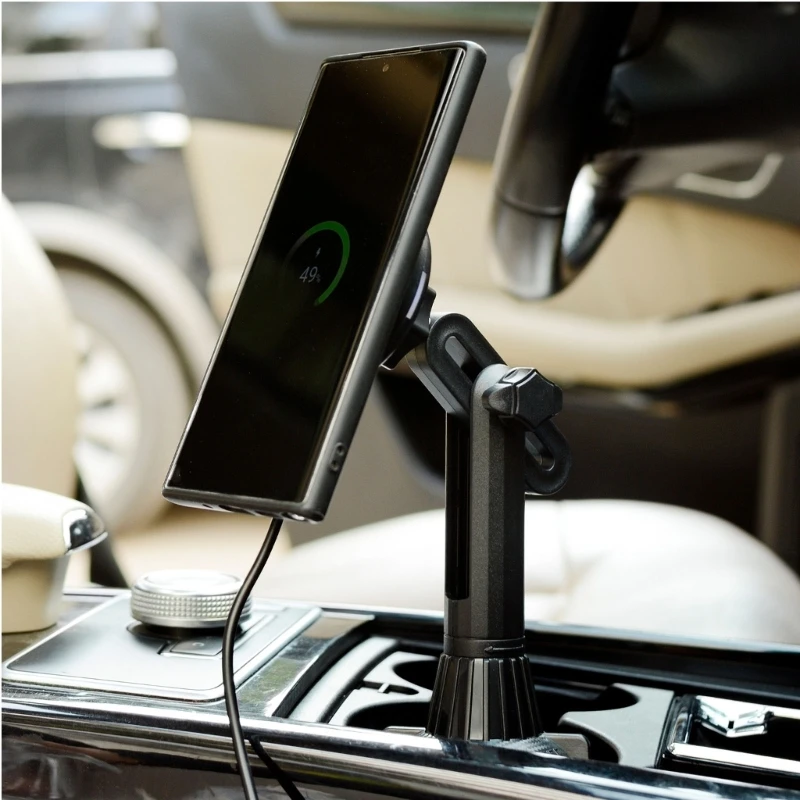 Magnetic Car Mount ,Cup Holder Phone Mount for Car 15W Magnetic Wireless Car  for Phone 12/13/14