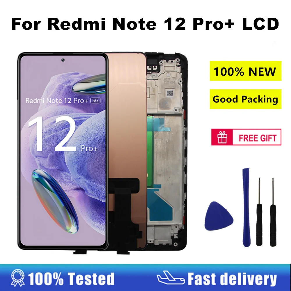 Ecran + Tactile Xiaomi Redmi Note 12 Pro 5G / Note 12 Pro+ 5G / Poco X5 Pro 5G Noir