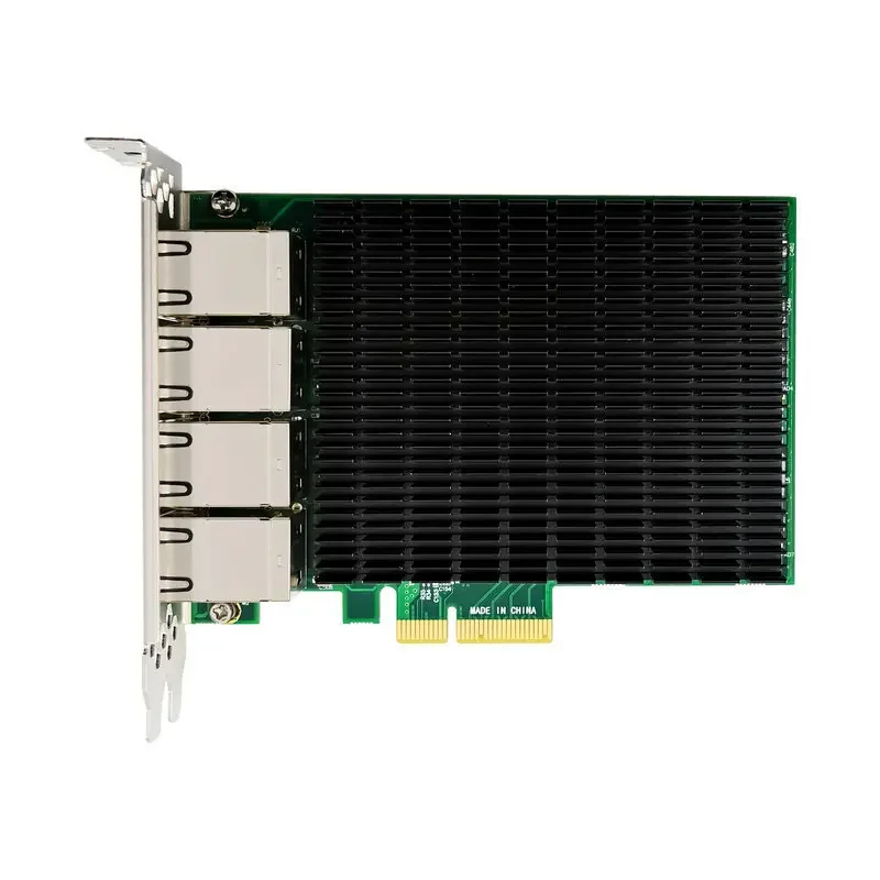 I350-t8 비주얼 캡처 이더넷 네트워크 어댑터, 8 포트 서버 네트워크 카드, I350 칩, Pci-e X4 천 기가비트