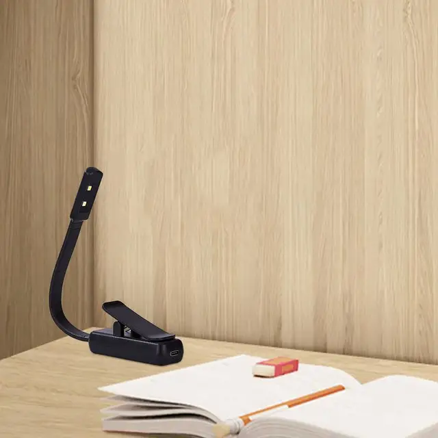 Reading Lamp LED Book Lights With Lamp Adjustable Brightness Light Reading Light Lamp Clip On Book For Camping Hiking Travel 3