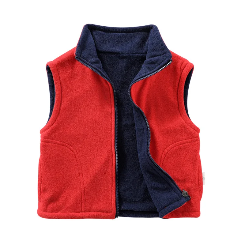 Spring Baby Kids Vest Fleece Jackets Girls Velvet Outerwear Boys Jacket Children Sleeveless Jackets children vest