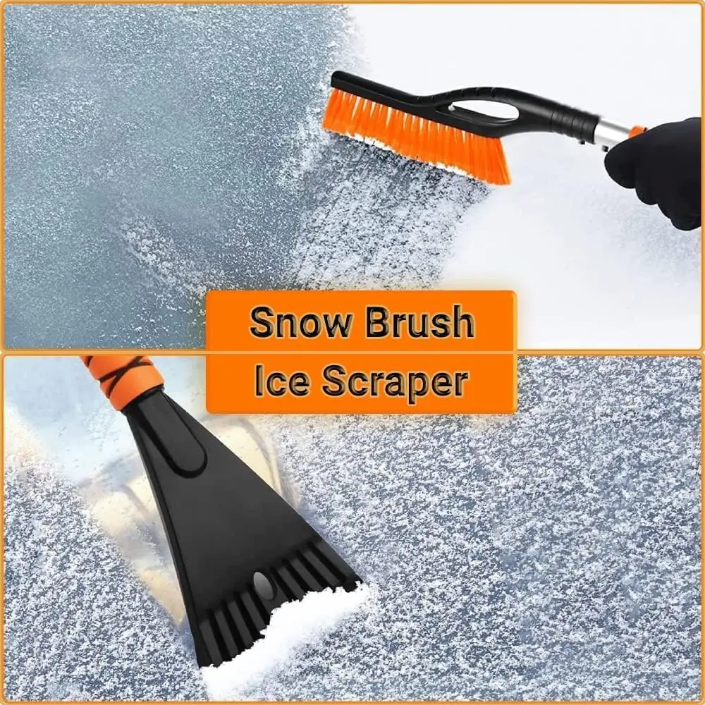 Snow Brush & Ice Scraper For Car Windshield Detachable Snow Removal Tool Ergonomic Foam Grip For Cars Trucks Suvs