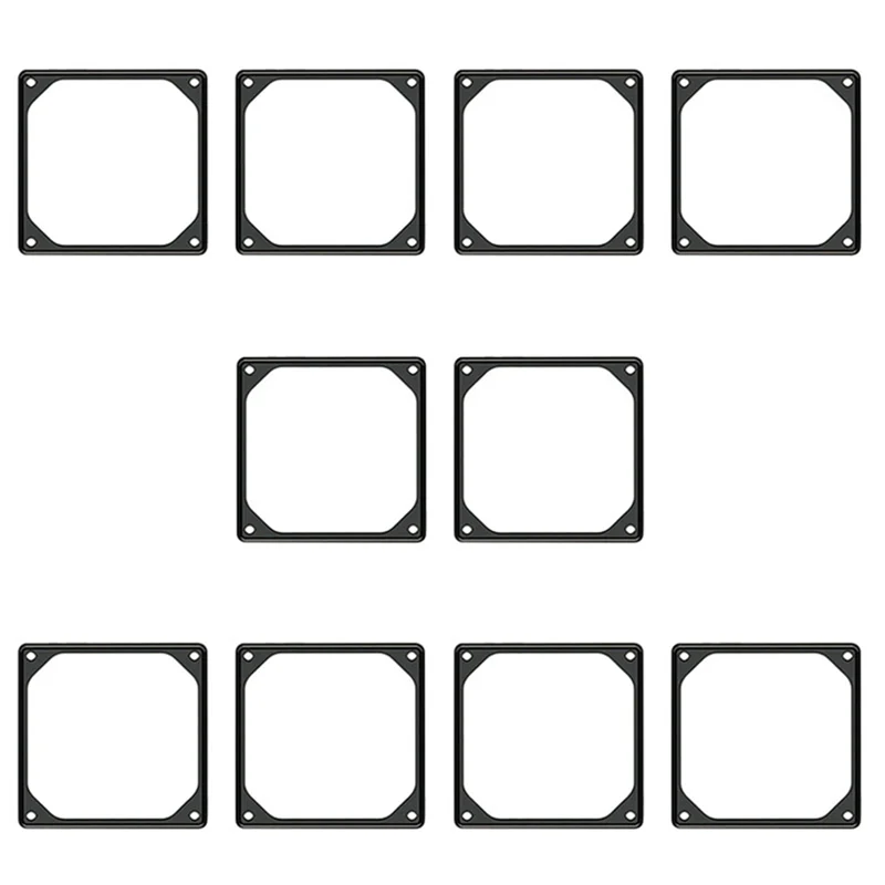 10Pcs 120Mm Anti-Vibration Silicon Fan Gasket Noise Reducing Gasket Pad for PC Computer Case Fan