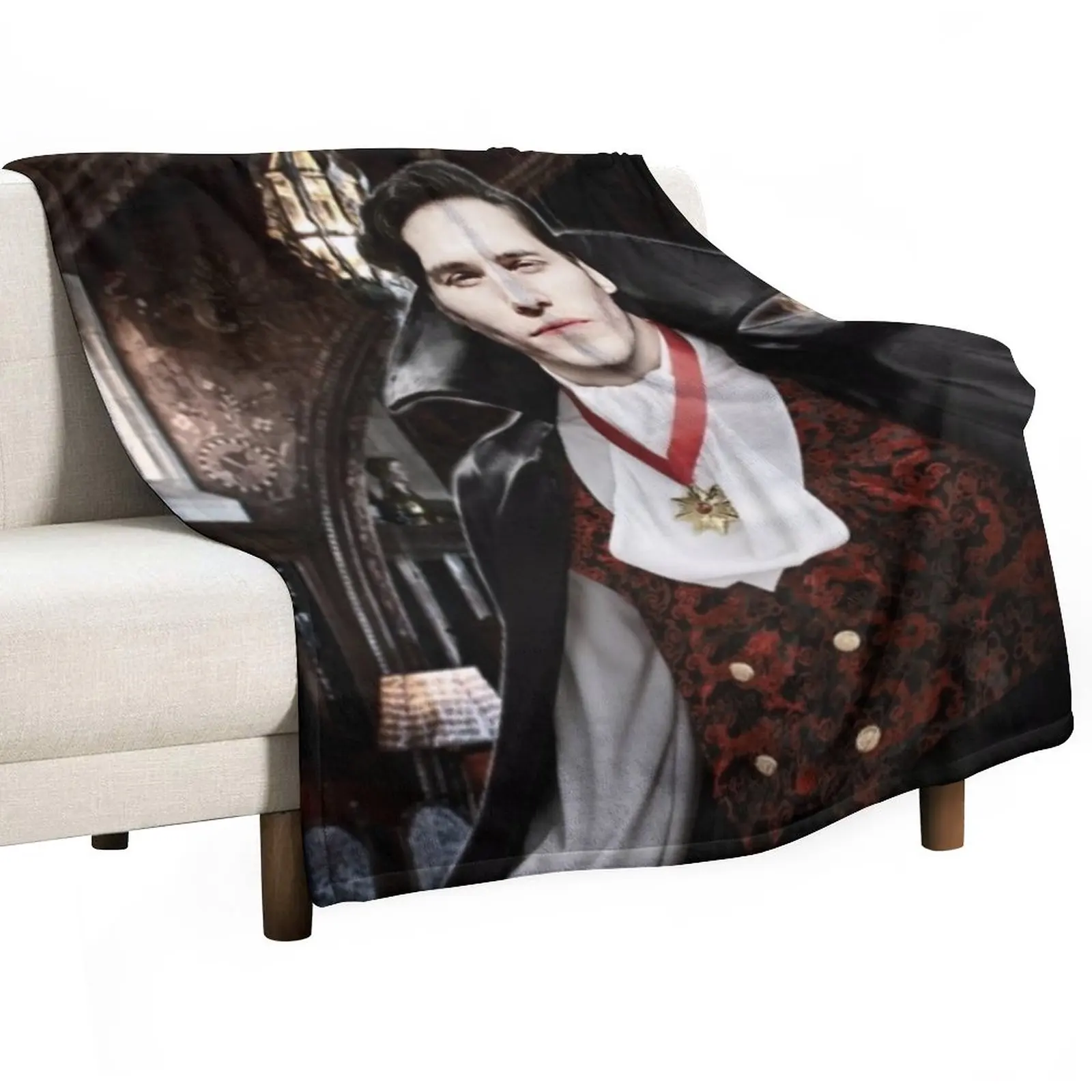 

Vampire Jerma Alt. Throw Blanket Sofas Fluffy Shaggy Blanket bed plaid