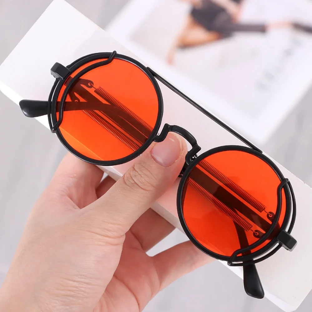 Gothic Steampunk Sonnenbrille Klassische Vintage Runde Punk Sonnenbrille UV400 Shades Marke Design Brillen Frauen Eyelasses 2023 Trendy – Detail 3