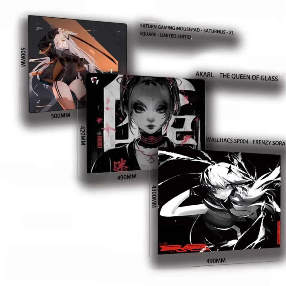 WALLHACS Glass Gaming Mouse Pad Frenzy SORA Upgrade Smooth Surface