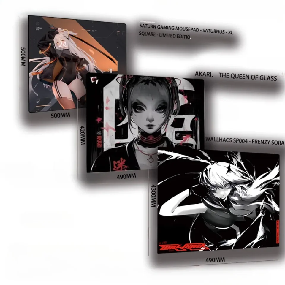 WALLHACS Glass Gaming Mouse Pad Frenzy SORA Upgrade Smooth Surface