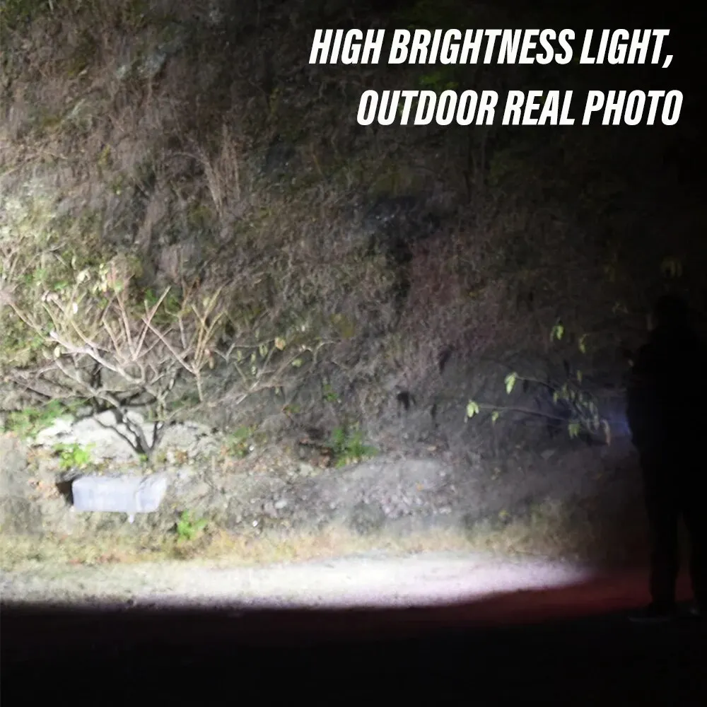 MINI Rechargeable LED Flashlight Camping Light With Side Lights And Lampshade Tail With Magnet Suitable For Exploring Camping mini flashlight