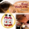 Handcrafted Rose Body Oil - Natural Blend for Deep Hydration & Nourishment, for Dry Dull Skin, with Jojoba & Sweet Almond Oil