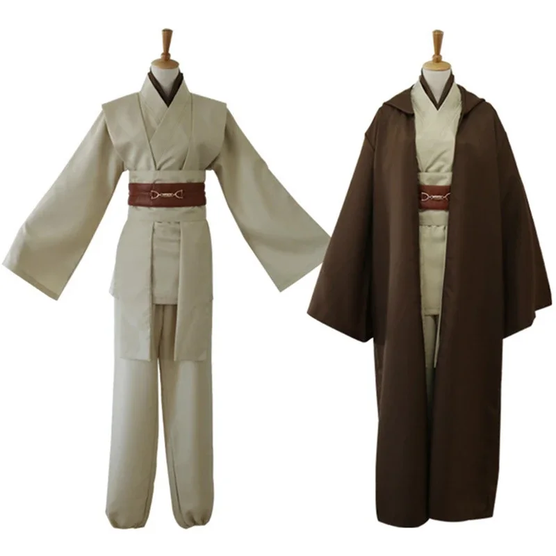 

Movie Star Jedi Knight Costume Cosplay Mace Windu Robe Obi Wan Kenobi Wars Uniform Anakin Skywalker Outfits Cloak Halloween Men