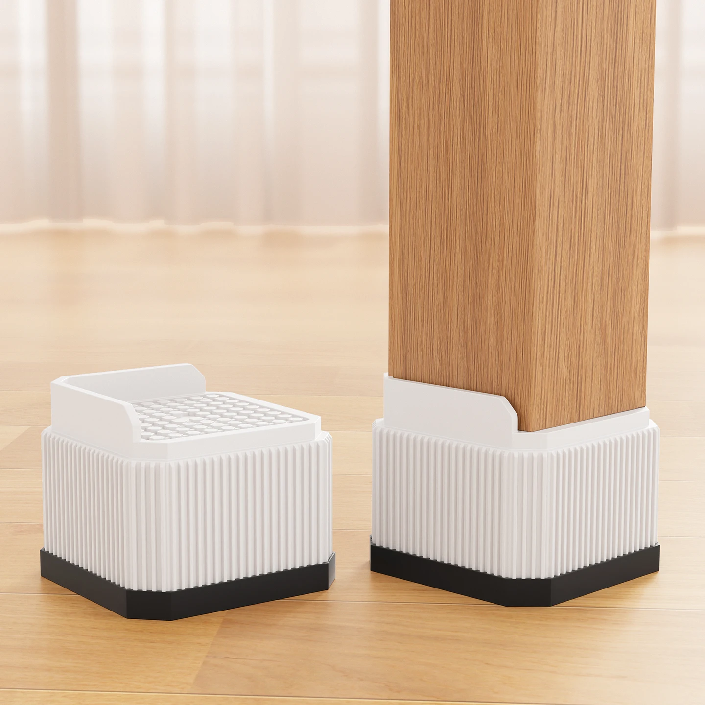 Versatile Stackable Furniture Risers - Multiple Color Options