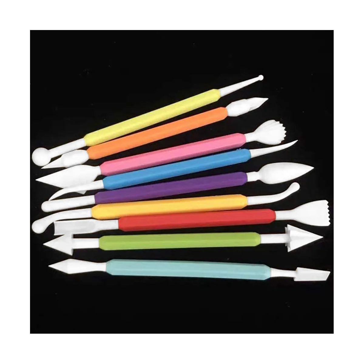 9Pcs Fondant Modeling Tools Set, Paste for Cake Decorating, Cake Marshmallow Sculpting Tools Set