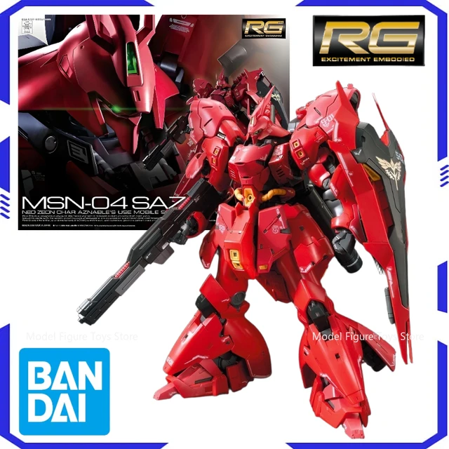 Bandai Original 1/144 RG-MSN-04 SAZABI Model Kit Anime
