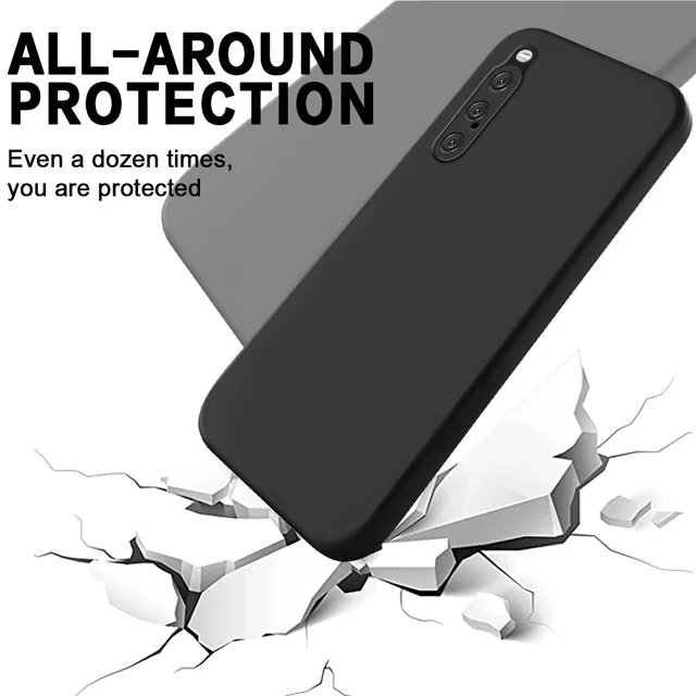 Liquid Silicone For Sony Xperia 1 V Xperia 10 V 5 1V 5V 10V Case Soft Gel  Original Silicon Protection Cover - AliExpress