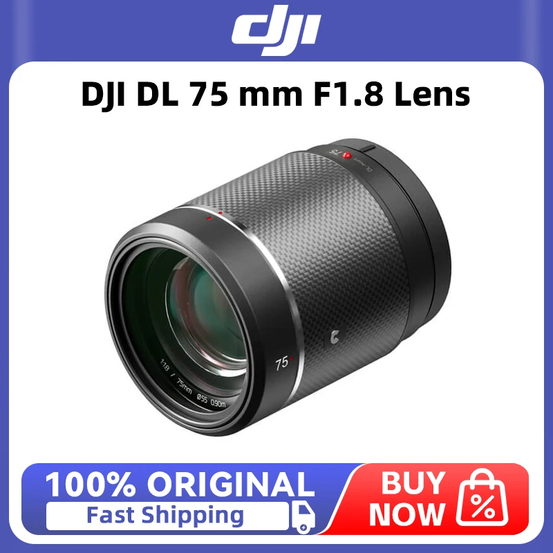 DJI DL 75mm F1.8 렌즈 DJI DL 75mm F1.8 풀프레임 중망원 렌즈는 8K 영화 촬영을 위해 설계되었습니다.